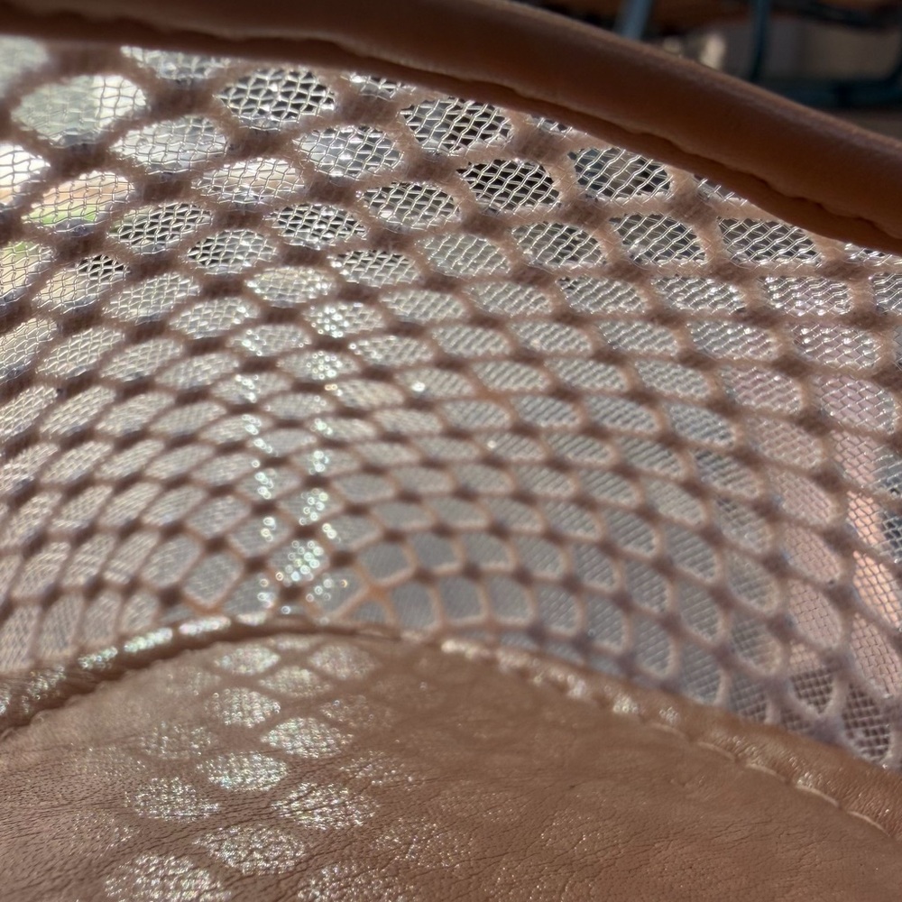 NWOT Project Cloud Ruthie.A Sparkly Ballet Flats Tan & White Woven Memory Foam 8 - Picture 10 of 10